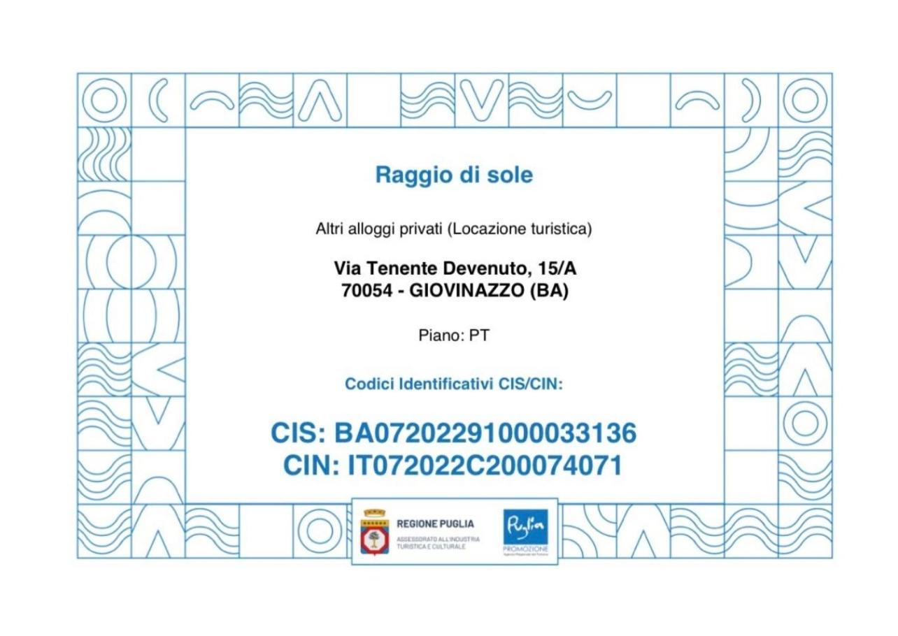 Casa Vacanza Raggio Di Sole Giovinazzo Exteriör bild